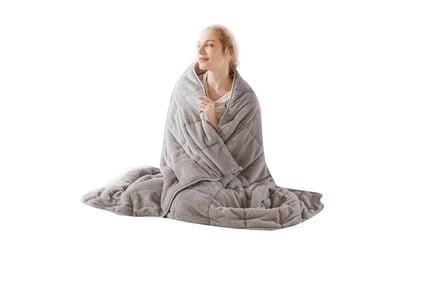 Teddy Fleece Weighted Blanket for Adults - 3 Sizes, 2 Colours