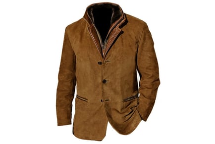 Men's Vintage Casual Jacket - 8 Sizes & 6 Colours