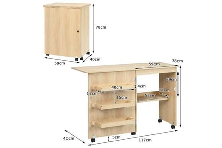 2-In-1 Folding Sewing Table