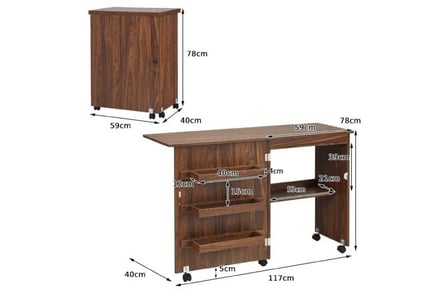 2-In-1 Folding Sewing Table