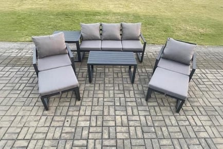 Aluminium 7-Seater Sofa Set Chair