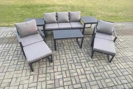 7-Seater Aluminium Sofa Set Chair