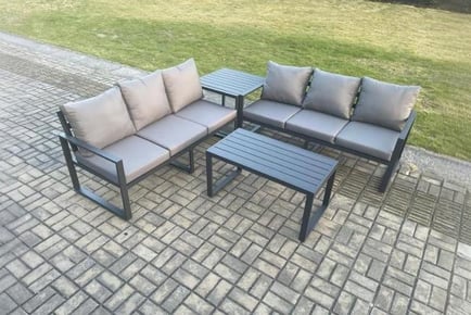 Aluminium 4 Pieces Garden Sofa Set