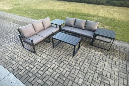 Aluminium 5 Pieces Garden Sofa Set