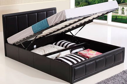 Gas Lift Ottoman Storage Bed - Black or Brown