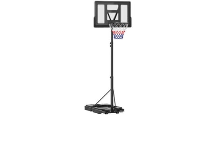 Outdoor Basketball Hoop and Stand with 10-Level Adjustable Height