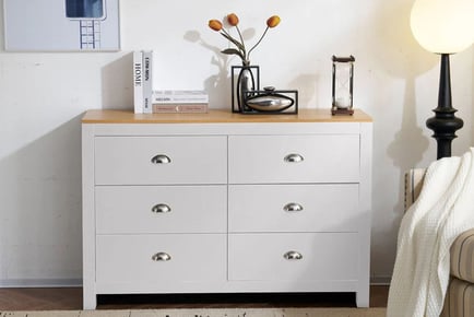 Heritage Chest of Drawers with 6 Compartments - 3 Colours