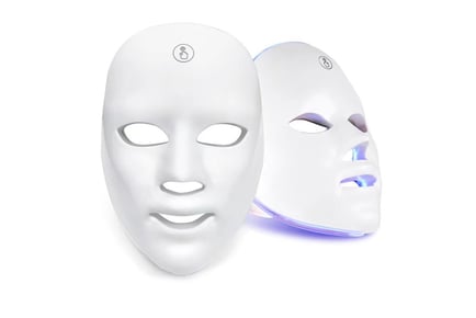 7-Colours LED Light Therapy Mask - White or Purple