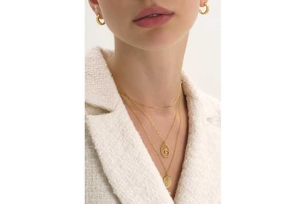 14k Gold Herringbone Necklace