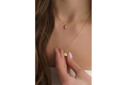 Dainty Gold Rose Flower Necklace