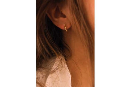 Small Gold Thin Hoop Earrings