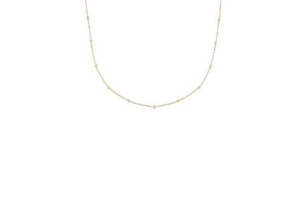 Elk & Bloom Exquisite 14K Gold Bead Choker Necklace