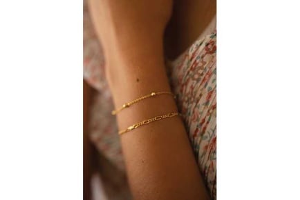 Dainty 14K Gold Chain Bracelet