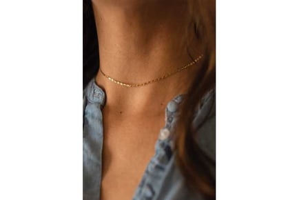 Dainty 14K Gold Chain Choker