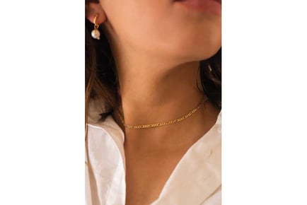 Dainty 14K Gold Chain Choker Necklace