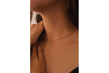 Thick 18K Gold Chain Necklace