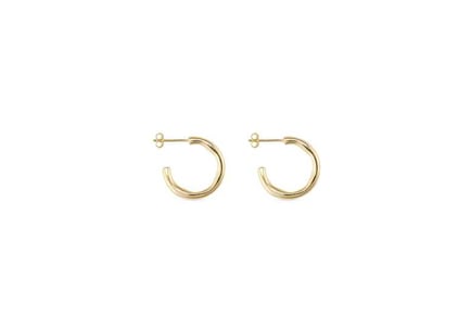 Elk & Bloom Elegant Dainty 14K Gold Hoop Earrings