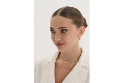 Dainty 18K Gold Chain Choker