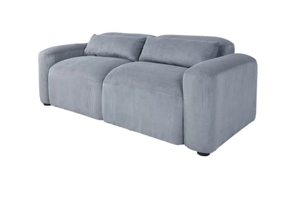 Powder Blue Corduroy Sofa - 2 or 3 Seater