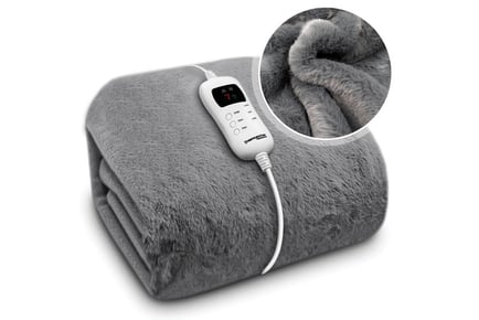 Super King Faux Fur Electric Heated Throws - 5 Colours