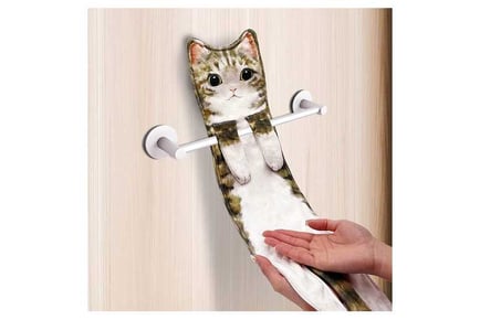 Cat Funny Hanging Hand Towels