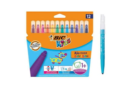 BIC Kids Colouring Pens 12 Pack