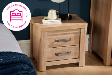 Huntingdon 2-Drawer Bedside Table