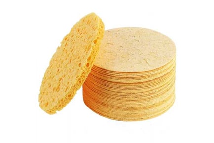 50Pcs Natural Compressed Facial Sponges