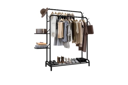 100kg Capacity 4-in-1 Metal Clothes Rail