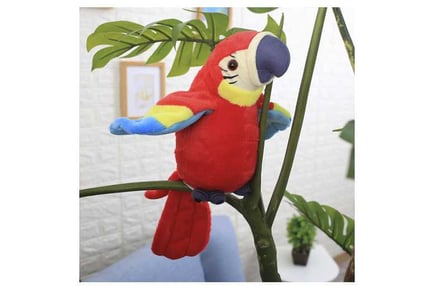 Sound Repeating Music Parrot Plush Toy