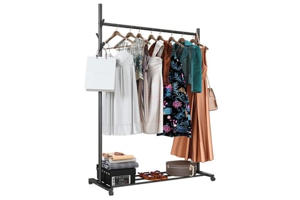 50kg Capacity 3-in-1 Metal Clothes Rail - 2 Colours!