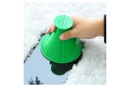 4Pcs Car Windshield Magic Ice Scraper & Funnel Set