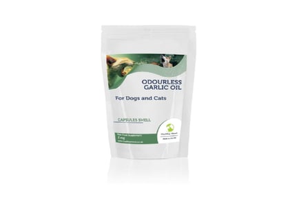 Odourless Garlic Oil Capsules for Pets