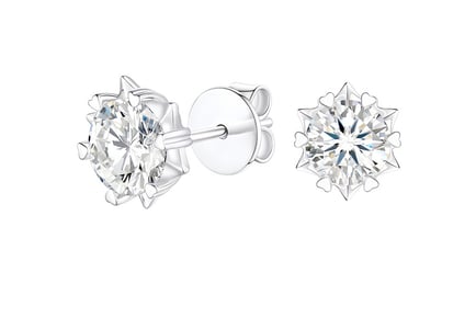 Snowflake Moissanite Earrings