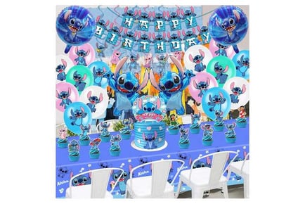 Delightful 103Pcs Stitch Inspired Party Set