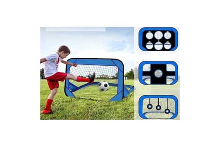 2-in-1 Kids Soccer Training Goals Set