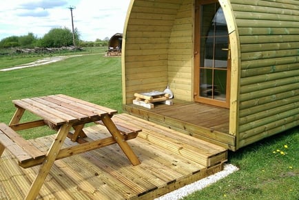 Glamping Pod Stay with Prosecco - Yapham Holds Farmhouse - Trip Advisor Award!