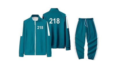 Squid Game-Inspired Numbered Tracksuit - Top & Optional Bottoms!