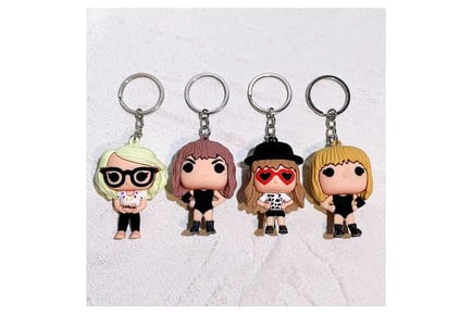 4-Piece Taylor Swift Fan Collection Keyrings