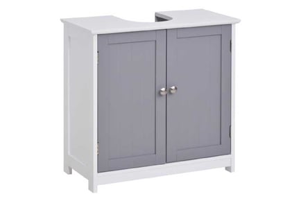 Sleek 60x60cm Under-Sink Cabinet in White