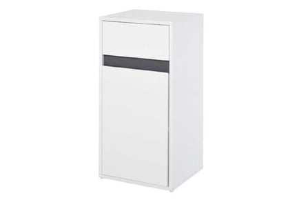 Stylish MDF Tri-Compartment Bathroom Cabinet