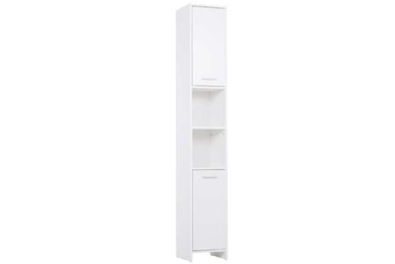 Chic Tall Freestanding Cabinet - White