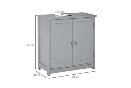 Chic 60x60cm Under-Sink Storage Cabinet with Adjustable Shelf