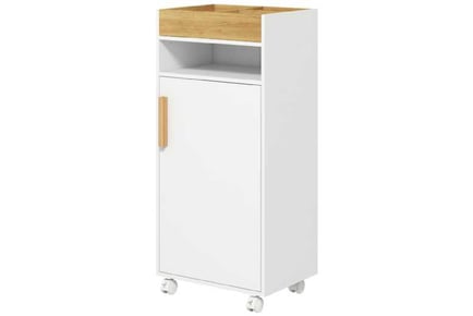 Versatile Cabinet with Wheels & Adjustable Shelves