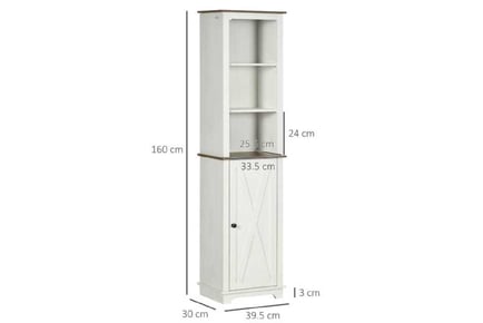 Elegant Tall Cabinet with Versatile Adjustable Shelves