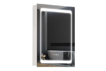 Luminous LED Wall-Mount Mirror Cabinet