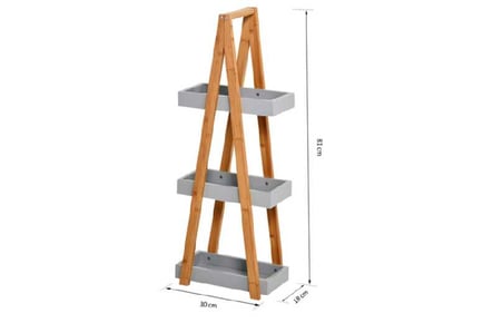 3-Tier Bamboo Bliss Freestanding Shelf