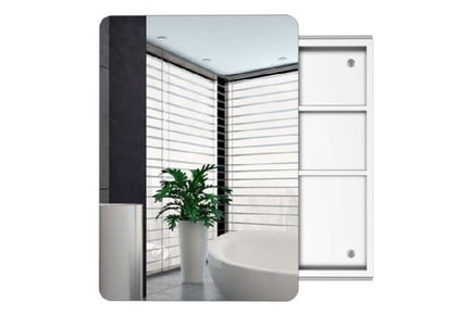 Stylish Wall-Mount Sliding Mirror Cabinet