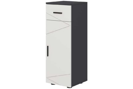 Slim Cabinet w/ Adjustable Shelf - Grey