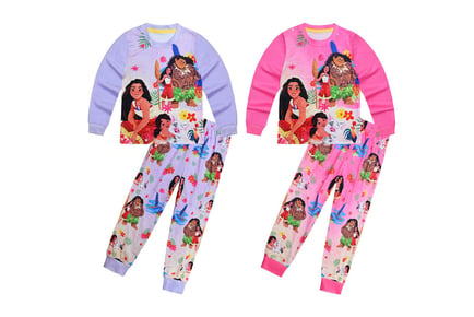 Moana 2 Inspired Kids' Cartoon Pyjama Set - 5 Sizes, 2 Colours